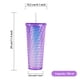 thumbnail image 3 of Juego de 4 Vasos Textura cadena doble pared 700 ml con popote Tornasol, 3 of 11