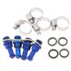 thumbnail image 2 of 1 De Metal motor Refrigerador De Aceite Tornillos Tornillos Piezas De La Motocicleta Accesorios Rojo / Azul DYNWAVEMX Adaptador de transferencia de tubo, 2 of 8