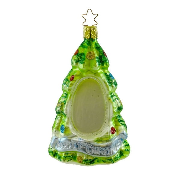 4.00In Christmas Keepsake, Glass, Ornament Baby Birth 101808 Blue