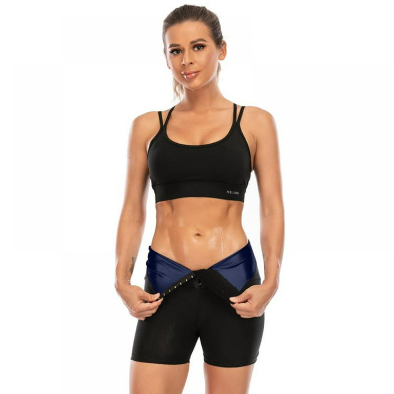 Women's Abdomen Control Hip-lifting Sweat Capris Shorts Sauna Suit Pants  High Waist Body Fitness Leggings