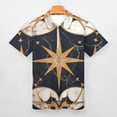 thumbnail image 3 of Marble Texture Men Zipper T-shirt Summer Casual Short Sleeve T-shirt Top, 3 of 7