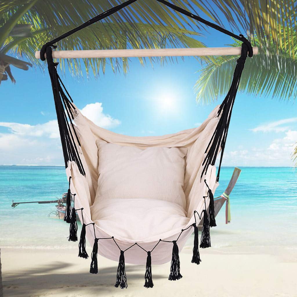 Extra Large Hammock Chair Swing, Hanging Rope Swing Chair- 350 lbs