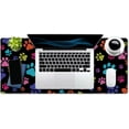 thumbnail image 4 of Large Mouse Pad, Full Desk XXL Extended Gaming Mouse Pad 35.4" x 15.7", Waterproof Desk Mat Stitched Edges, Non-Slip Laptop Computer Keyboard Mousepad for Office and Home, Dog Paws, 4 of 6