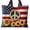 A002- Style B, variant on Large Cotton Canvas Tote Bag Us 250Th Anniversary Flag Reusable Grocery Shopping Bag Patriotic Floral Anniversary Gift Bag with Handles