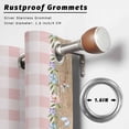 thumbnail image 2 of Outdoor Curtains for Patio Waterproof, Easter Outdoor Privacy Panels Grommet, Cute Bunny Eggs Flowers Plants Pink Checkered Blackout Outside Curtains for Porch/Cabana/Pergola/Gazebo 54"x95", 1 Panel, 2 of 8