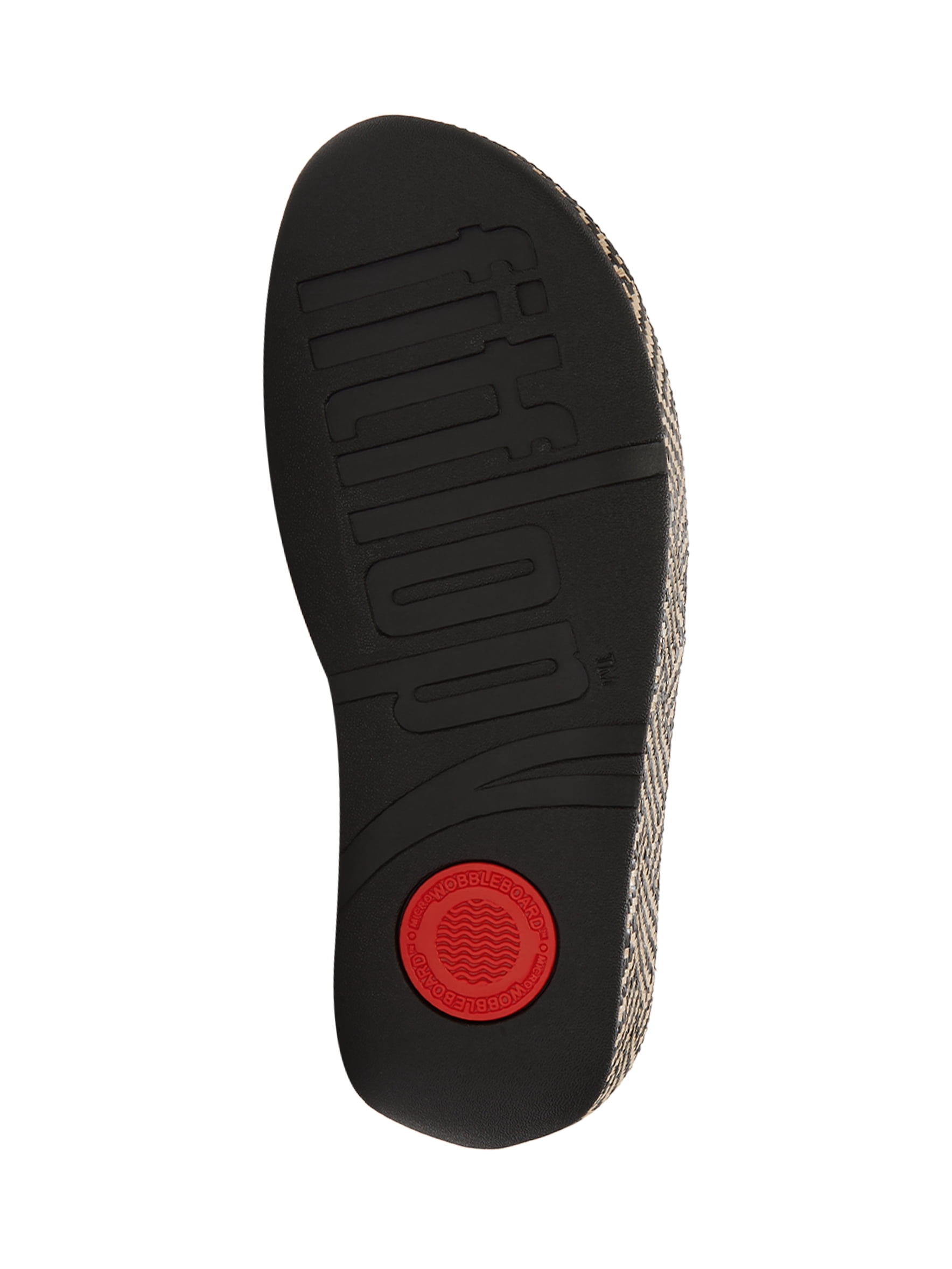 Fitflop Women's Lulu Lux Graphic-Weave Leather Cross-Strap Slide Sandals