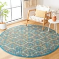 thumbnail image 6 of SAFAVIEH Madison Ivy Geometric Floral Area Rug, Blue/Orange, 3' x 5', 6 of 6