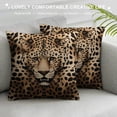 thumbnail image 3 of COMIO  Brown Leopard Pillow Cover Cheetah Throw Pillows Soft Leopard Print Decorative Throw Pillow Covers for Home Couch Sofa Bedroom Livingroom, 3 of 5