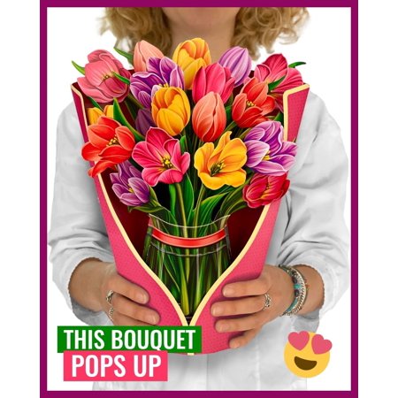 KwalityDEALZ Gami Flora - 3D Pop Up Flower Bouquet