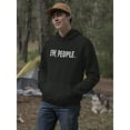 thumbnail image 2 of Ew, People Tagline Hoodie Men -GoatDeals Designs, Male 3X-Large, 2 of 4