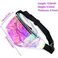 thumbnail image 3 of Holographic Fanny Pack, Clear Waterproof Waist Bag Stadium Approved, Fashion Sports Waist Pack for Running, Camping, Travel, Hiking, Beach$$Sport & Recreation Other, 3 of 8