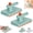 2pcs-a, variant on No-Touch Snap Grip Mini Mop, Hands Free Snap Clamp Design, Holder Compatible with Paper Towels and Wet Wipes, Multi-Surface Cleaning Tool for Kitchen, Bathroom, Glass, Car Interior