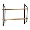 thumbnail image 5 of Veryke Industrial 2 Tiers Floating Wall Shelves, Wall Mounted Plant Stand, 5 of 7