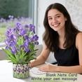 thumbnail image 5 of 3D Greeting Cards Pop Up Cards 16" Iris Paper Flower Bouquet Gifts for Women Mom Wife Birthday, Anniversary, Get Well with Note Card & Envelope, Romantic Iris, 5 of 9