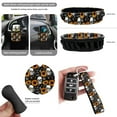 thumbnail image 6 of XYZCANDO Sunflower Skull Car Seat Covers Full Set Polyester Seatbelt Strap Pads Car Steering Wheel Cover Air Vent Storage Bag Car Coasters Wristlet Keychain,Pack of 15,Auto Interior Decor, 6 of 7