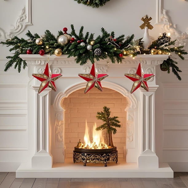 Colgante de tela suave para árbol de Navidad | Decoración navideña de tela para colgar | Decoración festiva para interiores: corona de árbol, guirnalda, repisa, ventana, hogar