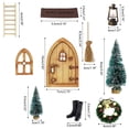 thumbnail image 3 of Fiudx Puerta Navideña, Modelo de Decoración Festiva de Madera, Encantadora Corona y Detalles de Globos, Diseño de Base Estable, Decoración Navideña o Idea de Regalo, Perfecta para Entusiastas de Las, 3 of 6