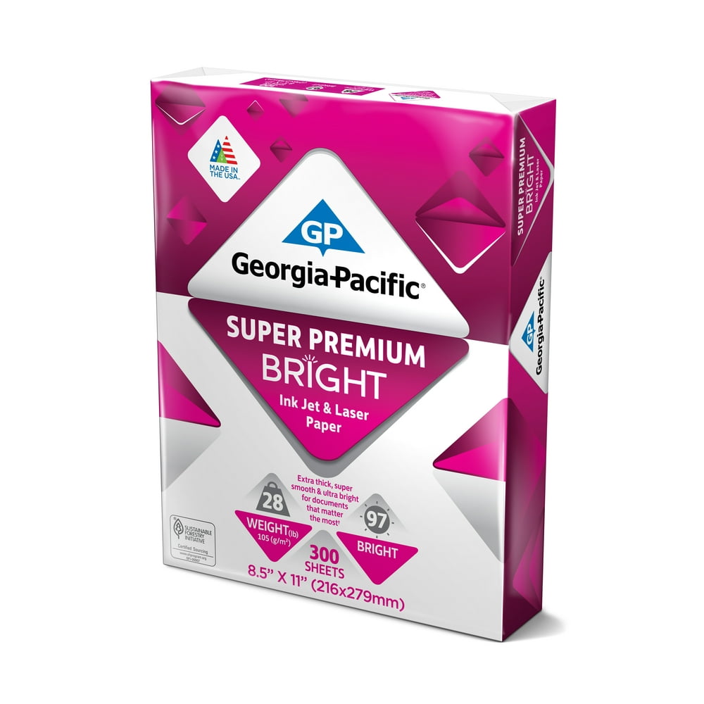 Spr Premium Paper 8.5 x 11, 28lb/97 Bright, 300 Sheets
