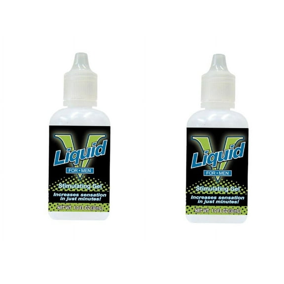 Liquid V For Men, Stimulating Gel, 1 oz Bottle, Body Action (Pack of 2)