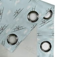 thumbnail image 4 of Ambesonne Airplane Grommet Curtain, Old Aircraft Biplanes, 50" x 96", Pale Blue Black White, 4 of 6