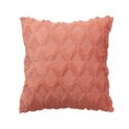 thumbnail image 1 of HEVIRGO Throw Pillow Cover Geometric Tear Resistant Plush Solid Color Simple Style Cushion Case for Bedroom, 1 of 10
