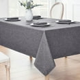 thumbnail image 6 of Knubmt Linen Tablecloths Rectangular Waterproof Table Cloths Washable Table Cover for Wedding Birthday Party Decor, 35" x 35", 6 of 7