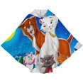 thumbnail image 3 of The Aristocats Kids Flannel Wearable Blanket, Warm Shawl Blanket Comfy Poncho Soft Cozy Throw Blanket Hoodie for Boys Girls Birthday Gifts, 3 of 8