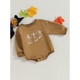 thumbnail image 3 of LMLYSoH Baby Girls Boys Sweatshirts Rompers Halloween Clothes Skeleton Print Long Sleeve Toddler Fall Bodysuits, 3 of 9