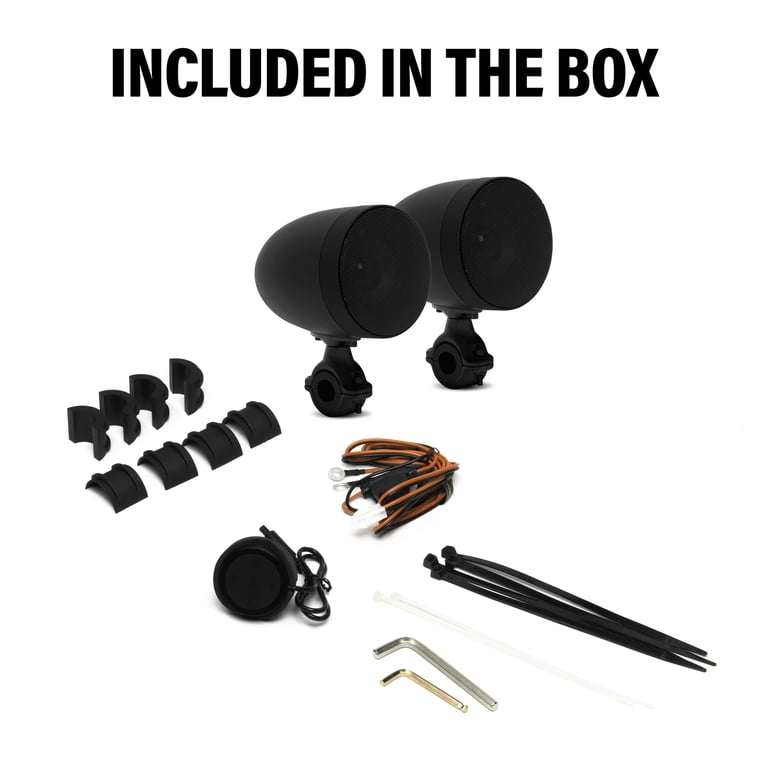 BOSS Audio Systems MCBK625BA Motorcycle Amplified Bluetooth System