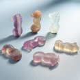 thumbnail image 4 of 1PC Natural Quartz Crystal Fluorite Skull Carved Seahorse Healing K6W2, 4 of 9