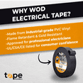 thumbnail image 3 of WOD Tape Premium Grade Black Electrical Tape 3/8 in. x 66 ft., 3 of 9