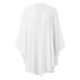 thumbnail image 3 of TYGHBN Layer Chiffon Shirt Thin Breathable Shawl Bride Matching Dress Evening Dress Blouse Solid Color Warm Wraps for Women with Pockets Dress plus Size 20s for Women Winter Shawls for Women Shawl, 3 of 4