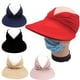 thumbnail image 3 of Béisbol Gorra para el sol Deportes Visera para el sol Parte superior vacía Protección UV Sombreros para el sol Mujeres Protección UV Fuego Playa BANYUO Hogar, 3 of 5