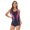 Black&Rose Red, variant on YEAHDOR Womens U Neck Sleeveless One-Piece Swimming Jumpsuit Beach Bathing Pool Swimming Bodysuit A Navy Blue M