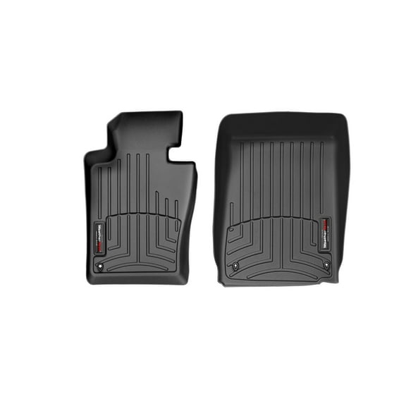 WeatherTech Custom Fit FloorLiners compatible with BMW 323i, 330Ci, 325i, 323Ci - 1st Row (Driver & Passenger), Black