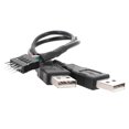thumbnail image 2 of Cable de extensión USB macho a macho para placa base, doble USB-A a carcasa de PC, 9 pines, s202412241092, 2 of 5