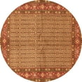 thumbnail image 1 of Ahgly Company Indoor Round Persian Orange Traditional Area Rugs, 6' Round, 1 of 1