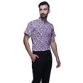 thumbnail image 2 of BESTMAN Chemise Décontractée en Coton Slim Slim Fit à Manches Courtes pour Homme, 2 of 5