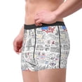 thumbnail image 2 of Pofeuu America Landmarks2 Print Men’s Boxer Briefs, Moisture-Wicking Underwear, Regular,Trunk-Large, 2 of 5