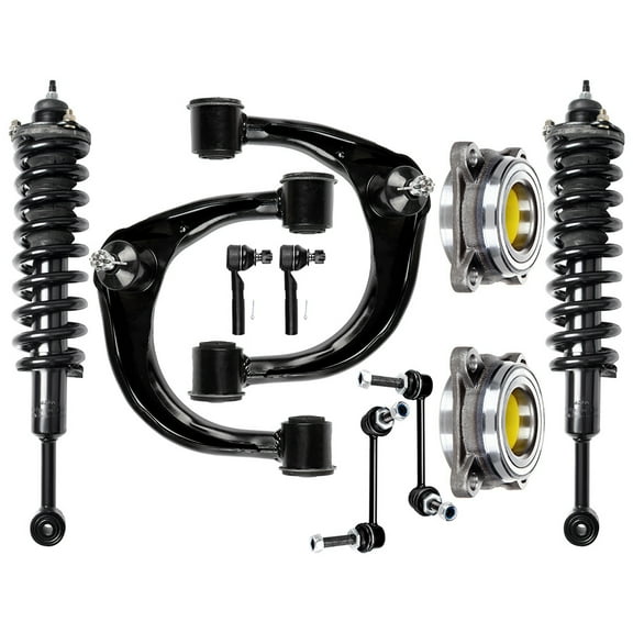 CCIYU Complete Suspension Kit Fits 03 04 05 06 07 08 09 for Toyota 4Runner Includes Strut Spring Assembly, Control Arm and Ball Joint Assembly, Stabilizer Bar Link, Tie Rod End, Wheel Hug