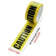 Uikceten (98.4ft x 1.9in) CAUTION Tape High Visibility Yellow with Bold Black Text for