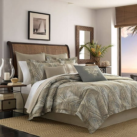 Tommy Bahama Raffia Palm California King Comforter Set in Medium Brown