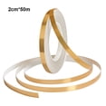 thumbnail image 3 of Naiovety Pegatinas autoadhesivas de oro cepillado, baldosas impermeables para huecos de pared, tira de cinta de sellado ajustable, decoración Decoración del hogar L/2cm*50m, 3 of 6