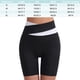 thumbnail image 5 of Pantalones cortos de mujer Qarigey Push Cintura alta Leggings Fitness transpirable Yoga estiramiento sin costuras Blanco y negro XL, 5 of 6