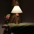 thumbnail image 6 of Brightech Squiggle 22" LED Table Lamp with Twisting Base and Ivory Empire Shade - Brass, 6 of 11