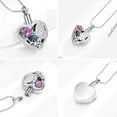 thumbnail image 5 of Crystal Heart Cremation Jewelry Butterfly Urn Necklaces for Ashes for Women Men with Birthstone Cremation Ashes Necklace for Human / Pet, 5 of 7