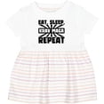 thumbnail image 3 of Inktastic Eat, Sleep, Krav Maga, Repeat Girls Baby Dress, 3 of 5