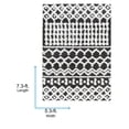 thumbnail image 5 of Livabliss Area Rugs for Living Room, 5x7 Urban Shag Global Black Rug, Bedroom Dining Room Home Decor Stain Resistant Carpet (5'3" x 7'3"), 5 of 8