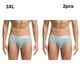 thumbnail image 4 of Jumpingount 2 calzoncillos transpirables de cintura baja para hombre, máxima comodidad, con ropa interior Sexy para hombre, calzoncillos sexys Ropa interior Bebe azul 3XL, 4 of 6