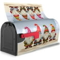 thumbnail image 2 of Mailbox Cover, Christmas Winter Gnomes Mailbox Covers Magnetic Mail Wraps Post Garden Decorations 25.5x21 in, 2 of 6